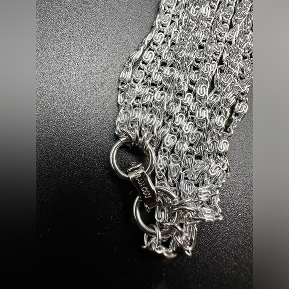 Vintage Sarah Coventry Silver Cascade Necklace & Clip On Earring Set - Picture 2 of 11